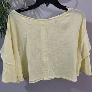 Lilka Linen Flutter Top NWOT